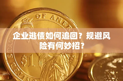 武汉企业逃债如何追回？规避风险有何妙招？