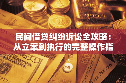武汉民间借贷纠纷诉讼全攻略：从立案到执行的完整操作指南