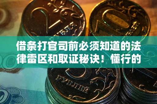 武汉借条打官司前必须知道的法律雷区和取证秘诀！懂行的人已经留好这些证据