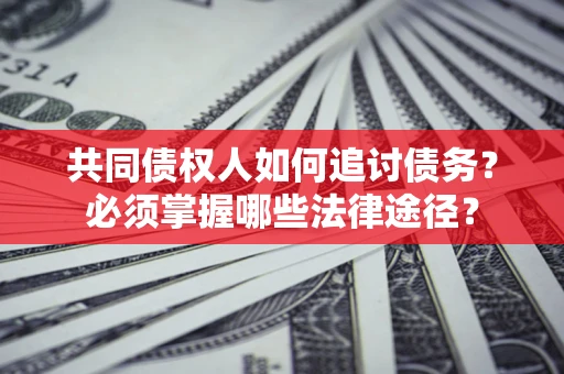 武汉共同债权人如何追讨债务？必须掌握哪些法律途径？