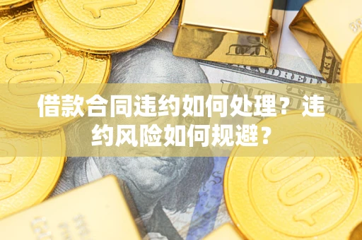 武汉借款合同违约如何处理？违约风险如何规避？