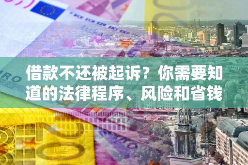 武汉借款不还被起诉？你需要知道的法律程序、风险和省钱技巧