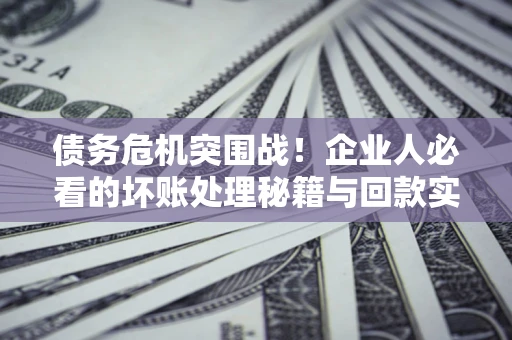武汉债务危机突围战！企业人必看的坏账处理秘籍与回款实战指南