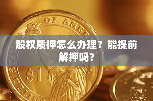 武汉股权质押怎么办理？能提前解押吗？